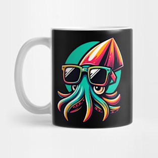 Retro Ink-fluencer Squid Mug